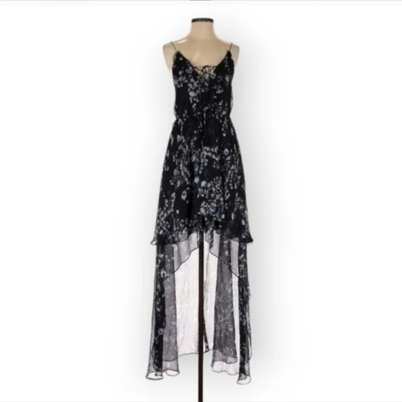 The Jetset Diaries Women's Black Tama Printed Sleeveless Maxi Dress - Picture 3 of 4
